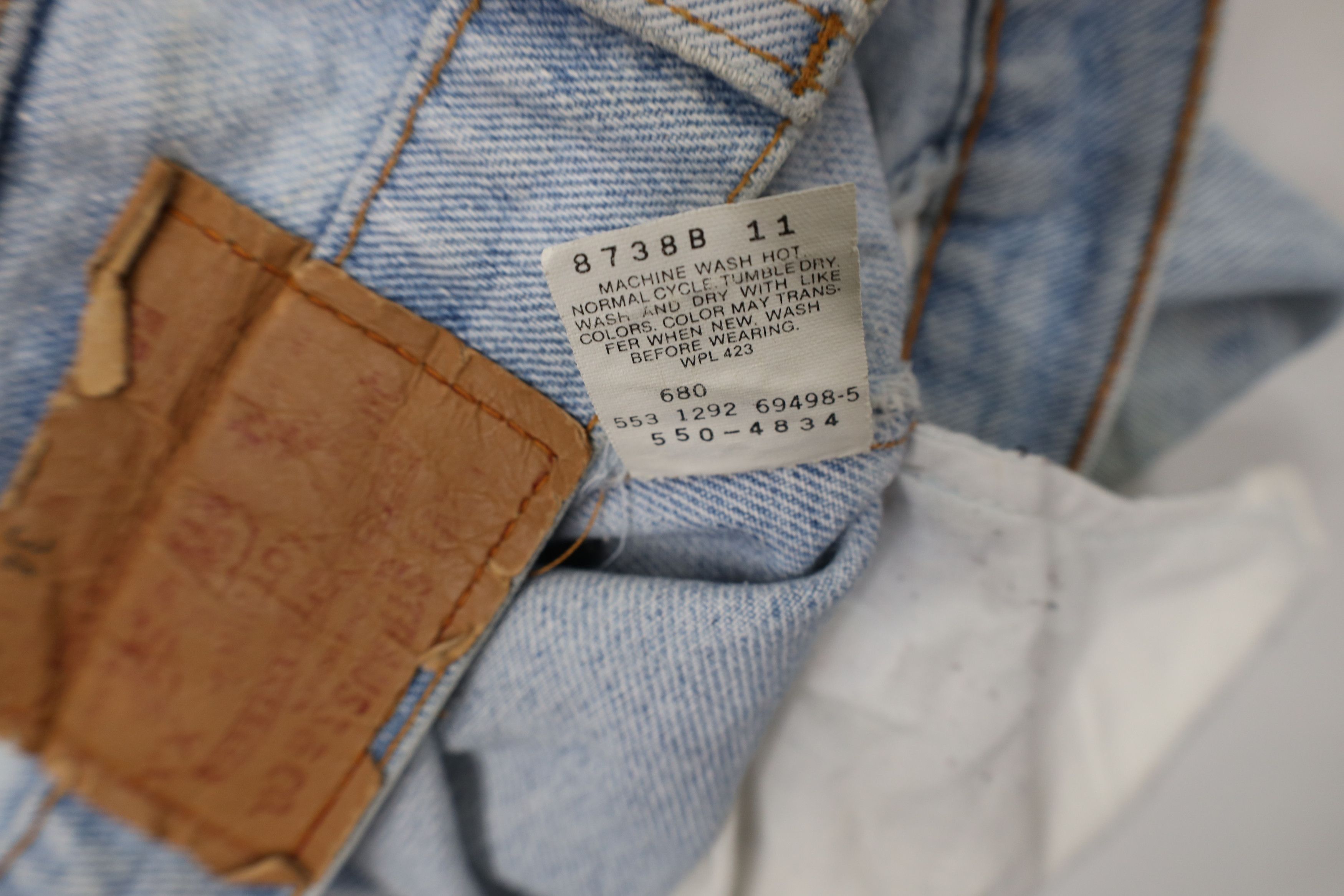 Levi's Vintage 90s Levis 550xx Relaxed Fit Denim Jeans Blue USA Size US 34 / EU 50 - 11 Thumbnail