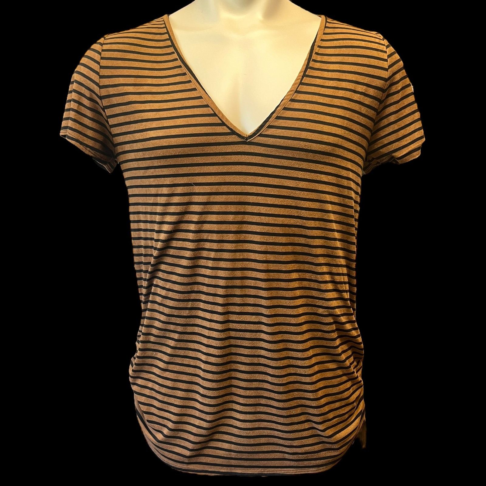 Other Elizabeth Horizontal Lines Classy Soft Stretchy blouse | Grailed
