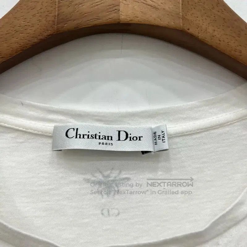 Dior Dior Women's White Butterfly Print T. Size S / US 4 / IT 40 - 4 Thumbnail