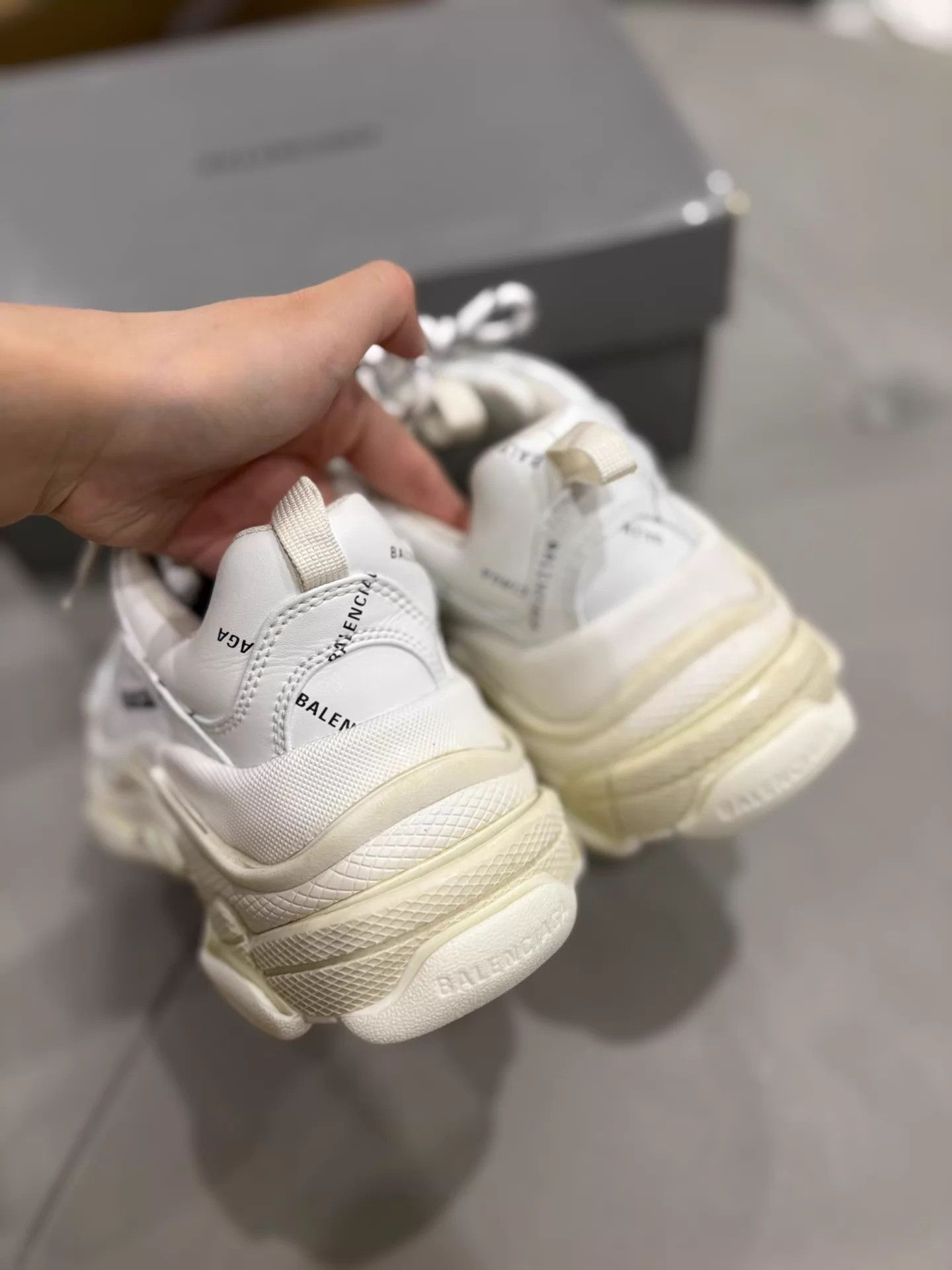 Balenciaga Balenciaga Triple S White All Over Logo 99 New Boxed 37 Size US 6.5 / IT 36.5 - 3 Thumbnail