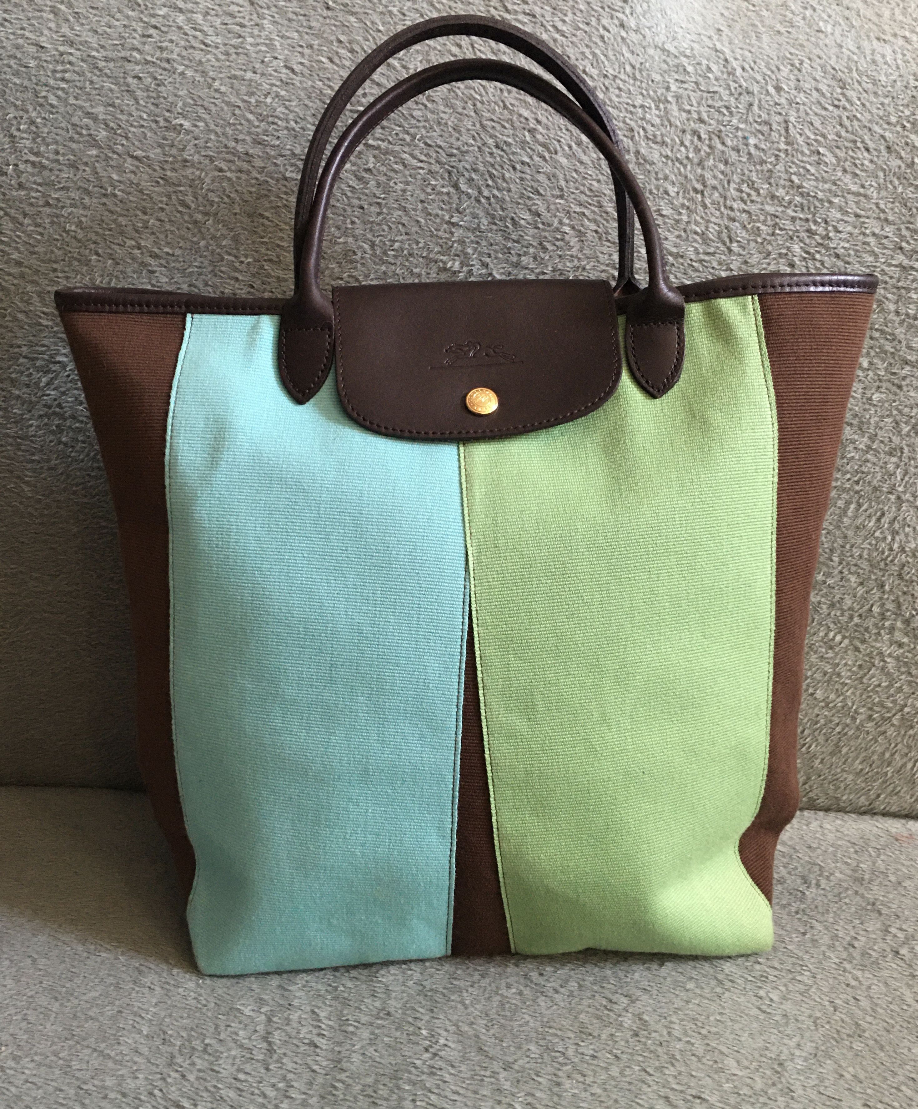 Longchamp Longchamp Le Pliage Canvas Tote Bag Multicolor Panel Size ONE SIZE - 1 Thumbnail