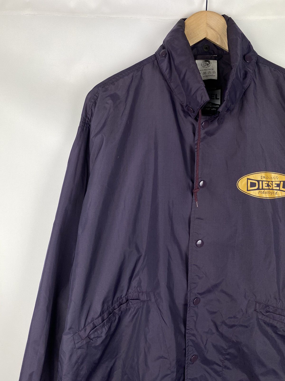 Diesel × Vintage VTG Diesel men’s nylon big logo coach jacket size L Size US L / EU 52-54 / 3 - 16 Thumbnail