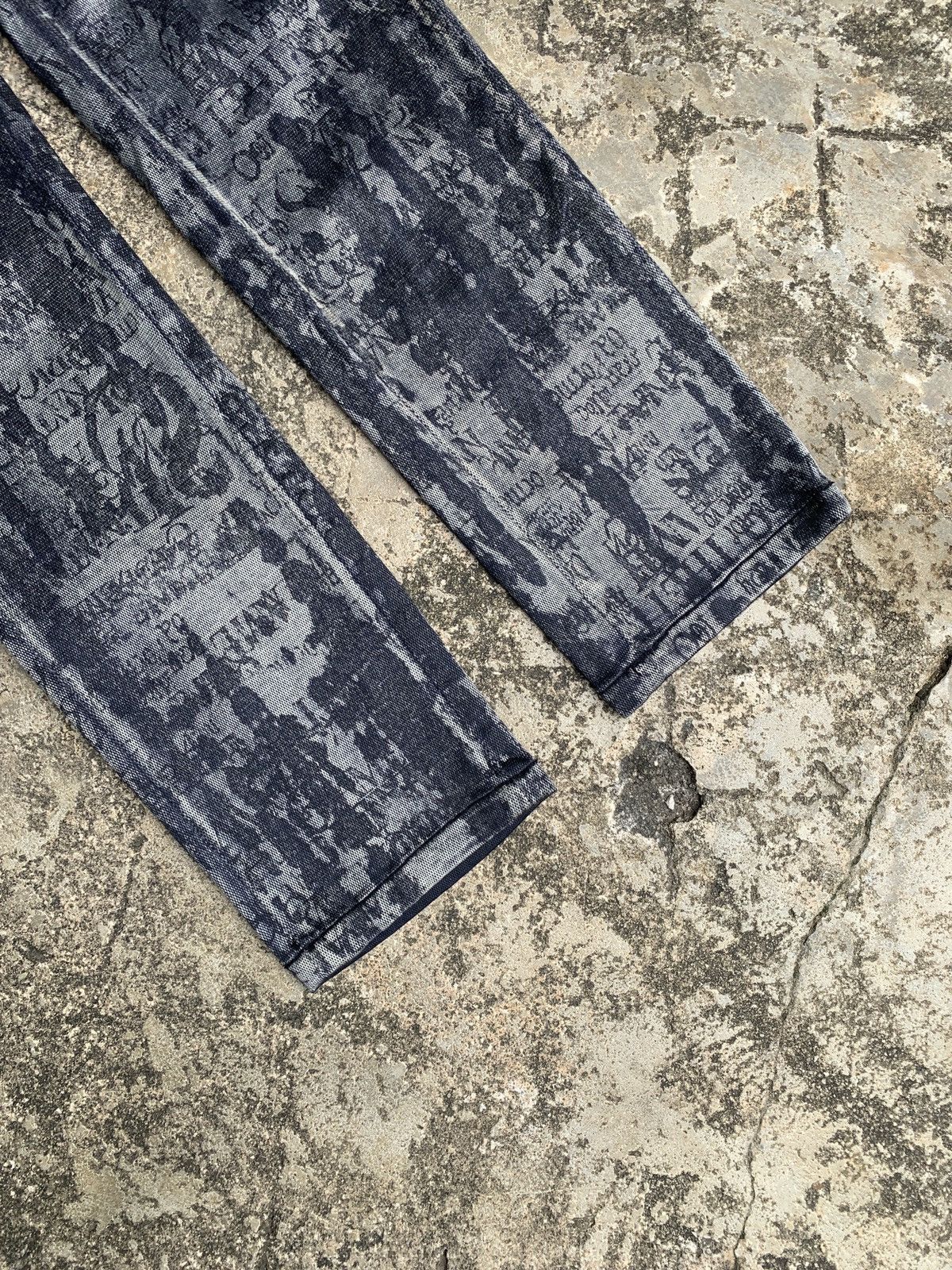 Japanese Brand y2k I & Vicky Metalic Poem Words Graphic Pants Size 27" / US 4 / IT 40 - 5 Thumbnail