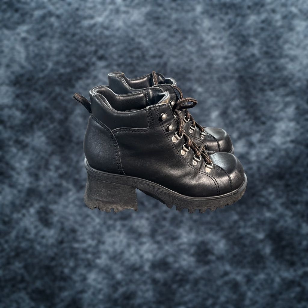 Undercover × Vintage VINTAGE OPIUM LEATHER PLATFORM PUNK