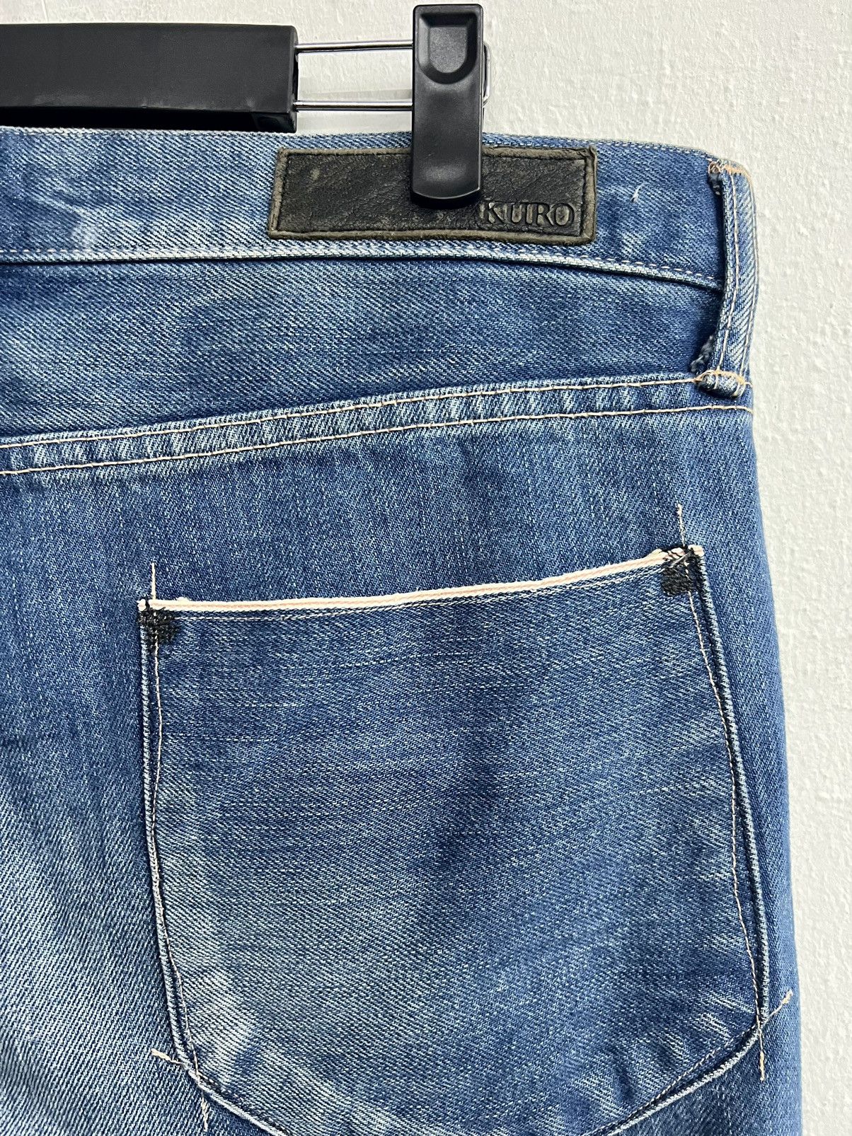If Six Was Nine × Japanese Brand × KURO KURO JAPAN DENIM SELVEDGE JEANS Size US 34 / EU 50 - 16 Thumbnail