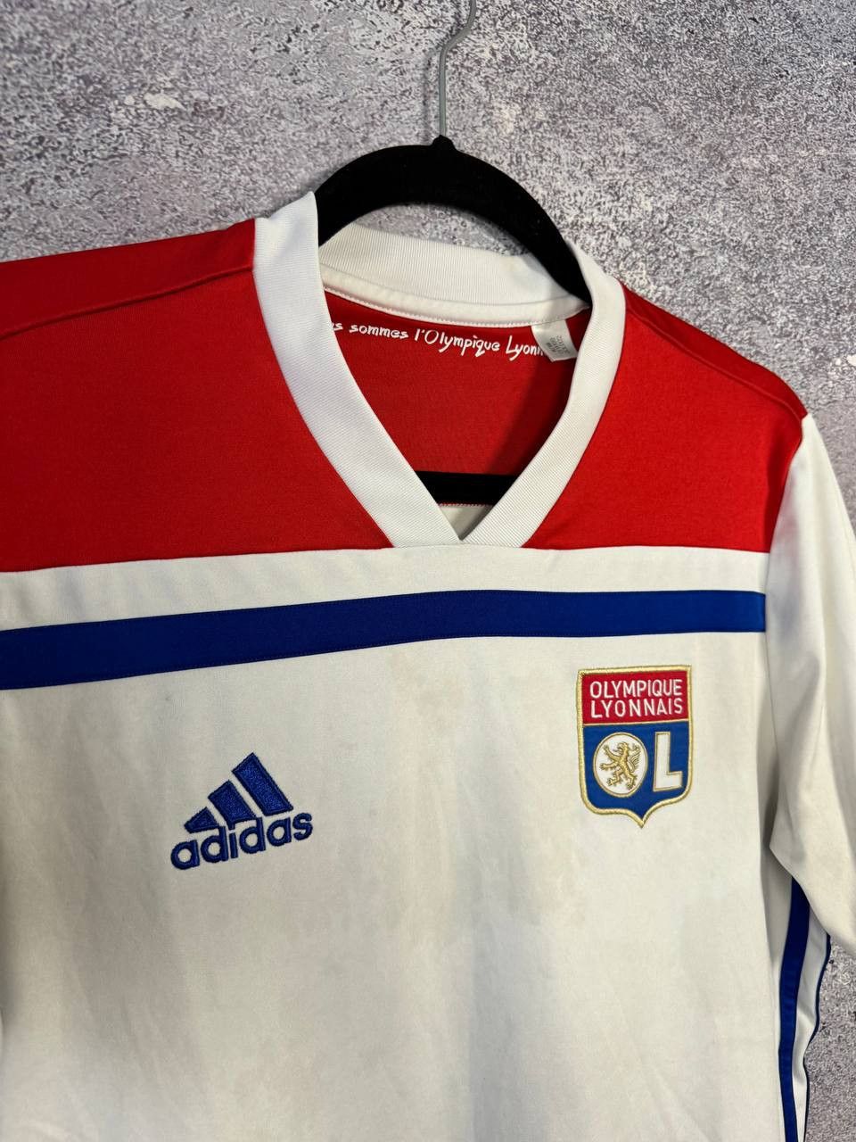Adidas × Vintage Vintage Olympique Lyonnais 2018/19 Adidas Soccer Jersey Size US S / EU 44-46 / 1 - 5 Thumbnail