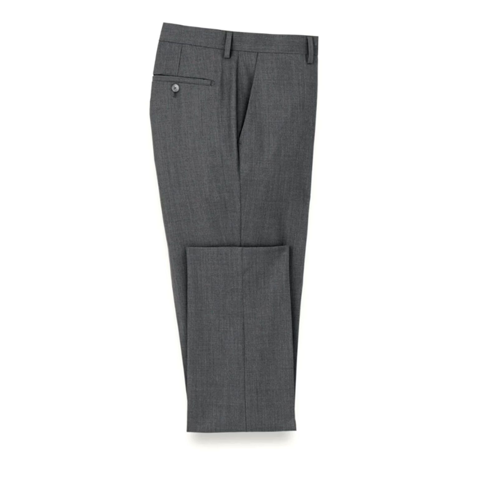John Varvatos John Varvatos Men's Gray Wool Blend Dress Pants Sz 34 Slim, Regular Fit, Flat Front, 30" Inseam, Dry Clean, Solid, 34x30, Dress Pants, Gray, Men Size US 34 / EU 50 - 6 Thumbnail