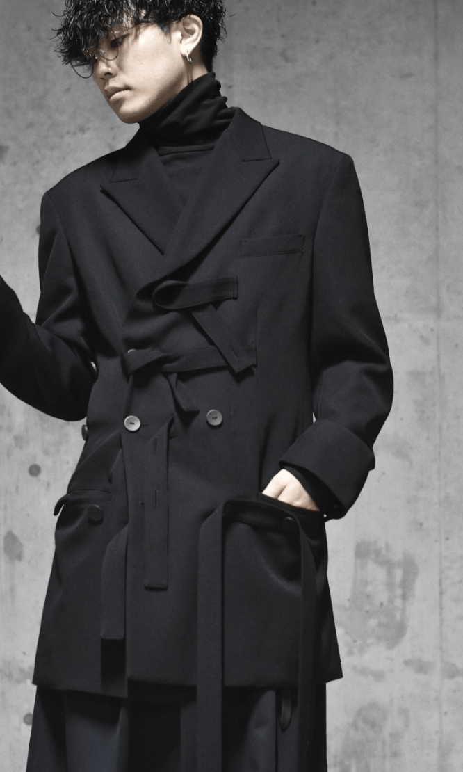 Yohji Yamamoto Yohji Yamamoto Pour Homme - 5 BELTS DOUBLE BREASTED JACKET Size US L / EU 52-54 / 3 - 6 Thumbnail
