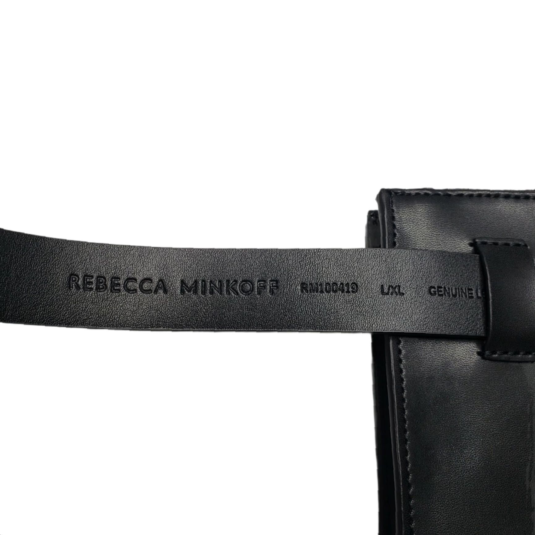 Rebecca Minkoff VINTAGE Rebecca Minkoff LOVE Black Leather Belt Bag Fanny Pack Rm 100419 Sz L/ XL Size ONE SIZE - 6 Thumbnail