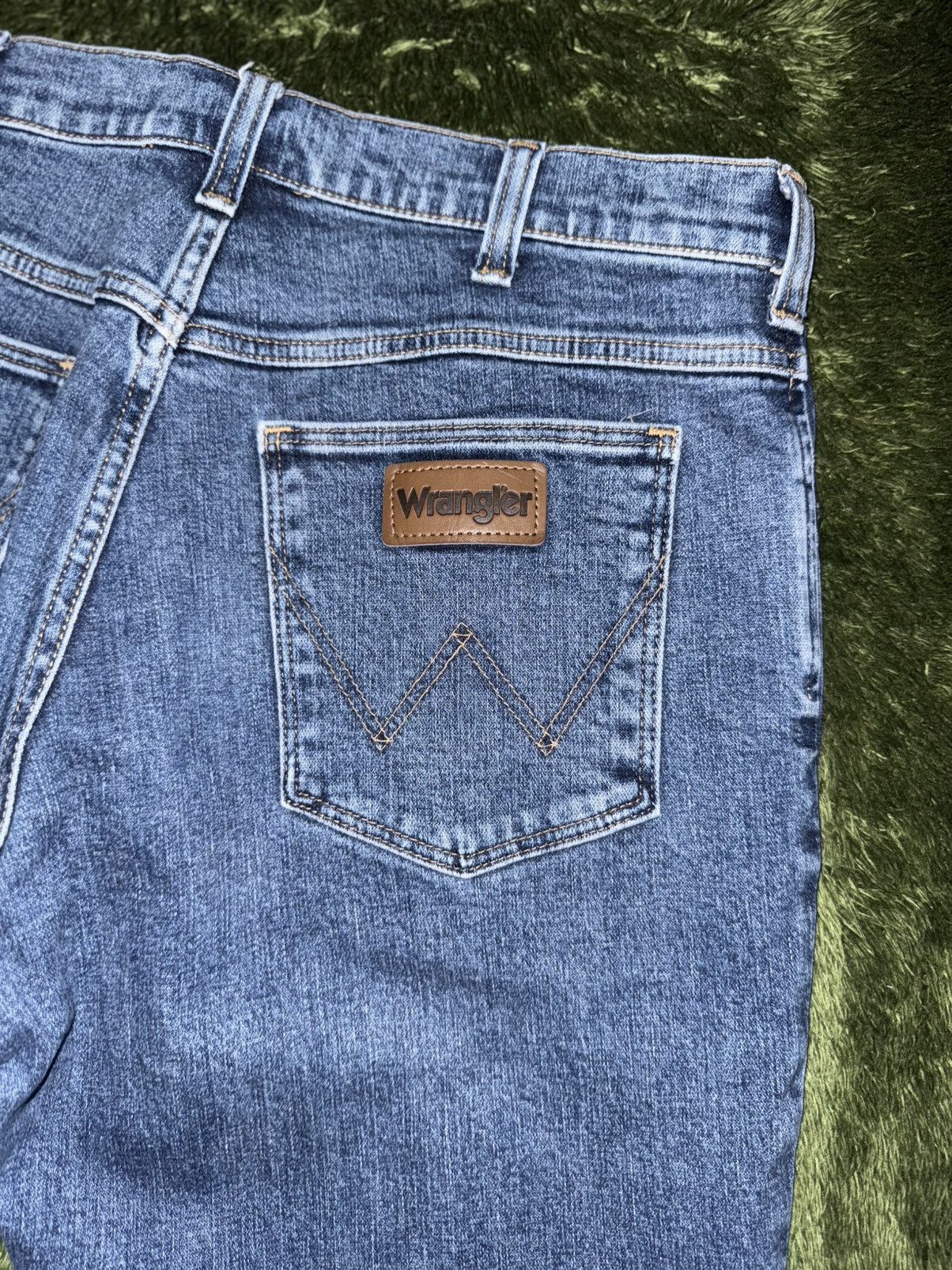 Wrangler [33] wrangler japan relaxed fit washed denim pants mid indig Size US 33 - 9 Thumbnail