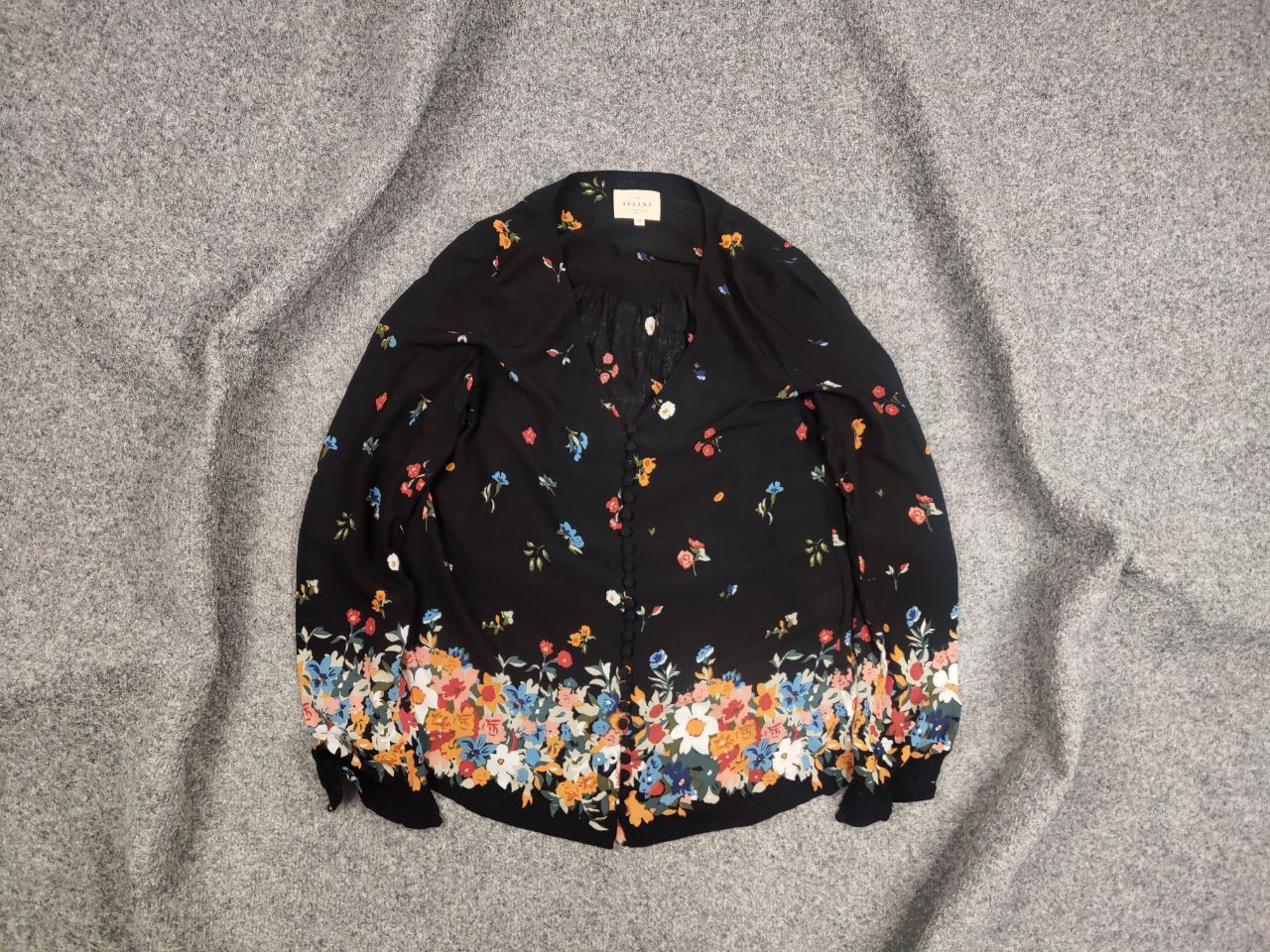 Sezane Sezane Paris design Flowers Pattern Viskoze Blouse Cardigan Size XS / US 0-2 / IT 36-38 - 1 Thumbnail