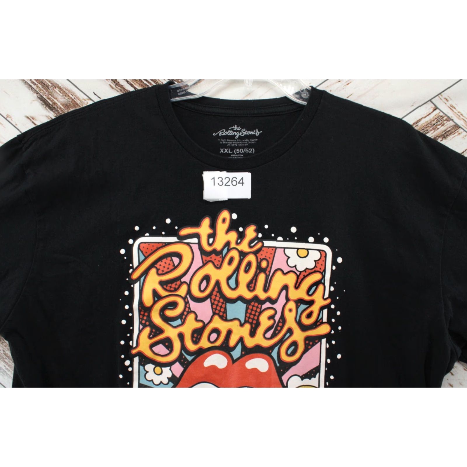 Vintage The Rolling Stones T-Shirt Men 2XL Black 50/52 Crew Neck 100% Cotton Graphics Size US XXL / EU 58 / 5 - 5 Thumbnail