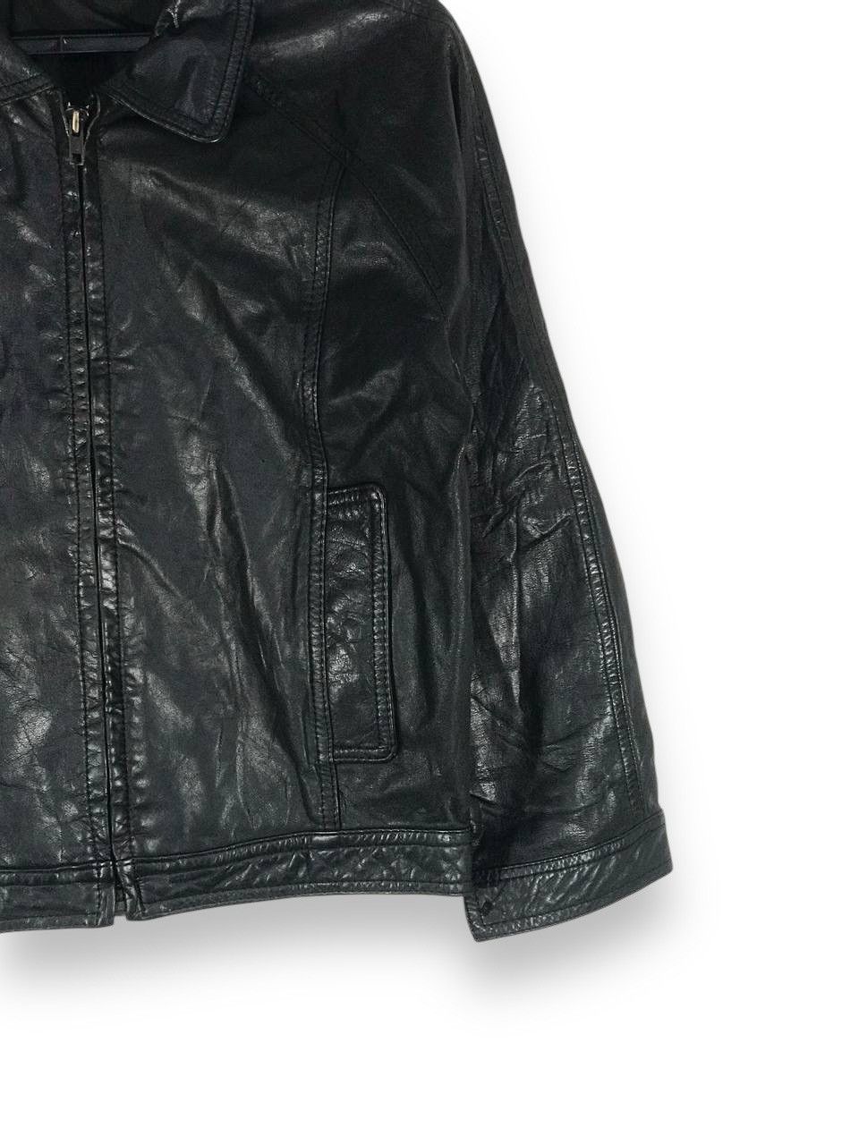 Vintage Soul sniper leather jacket all black Size US XS / EU 42 / 0 - 3 Thumbnail