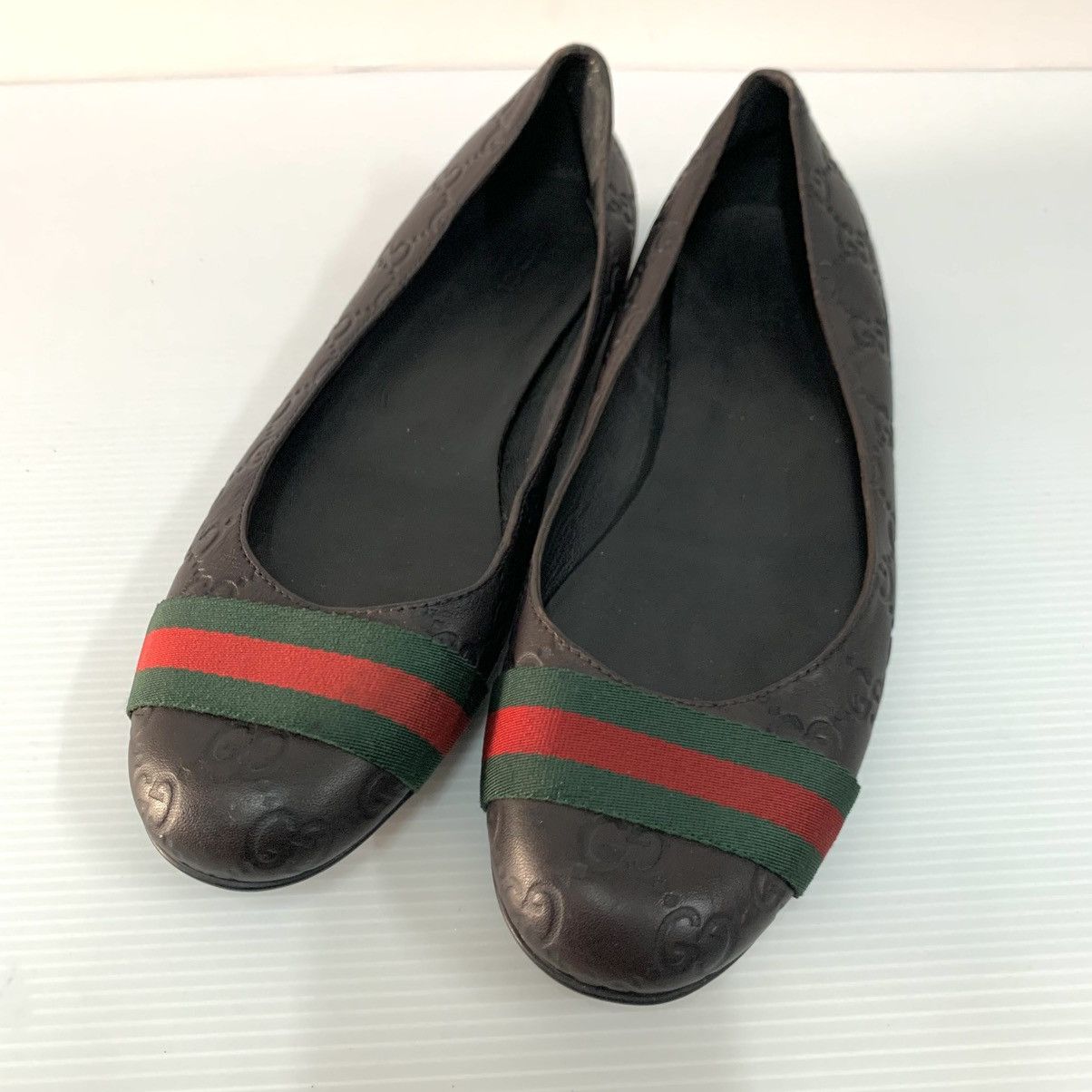 Gucci Gucci Leather Flats Shoes Size US 8.5 / IT 38.5 - 1 Thumbnail