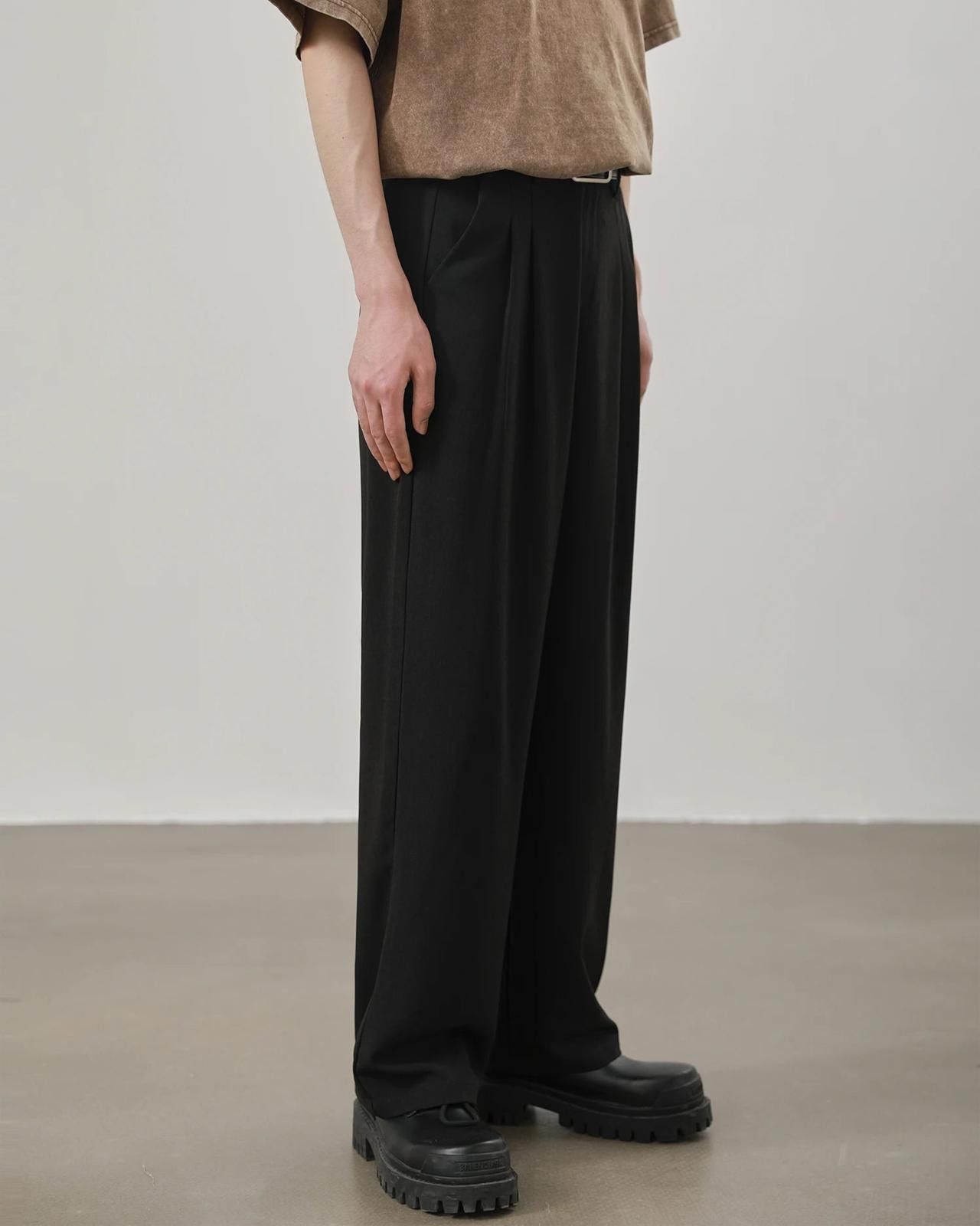 Vintage Cleanfit Pleated Front Suit Pants Size US 32 / EU 48 - 2 Thumbnail