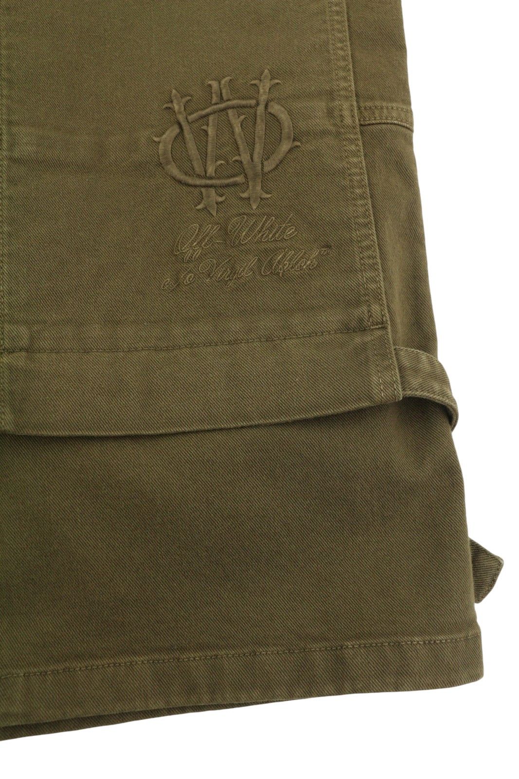 Off-White GOTHIC W32 Brown Cargo Embroidered Jeans 86799 Size US 32 / EU 48 - 5 Thumbnail