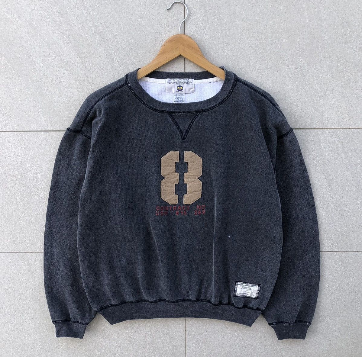 Avirex VTG Avirex LTD USN Military Sun Faded Crewneck Sweatshirt Size US M / EU 48-50 / 2 - 7 Thumbnail