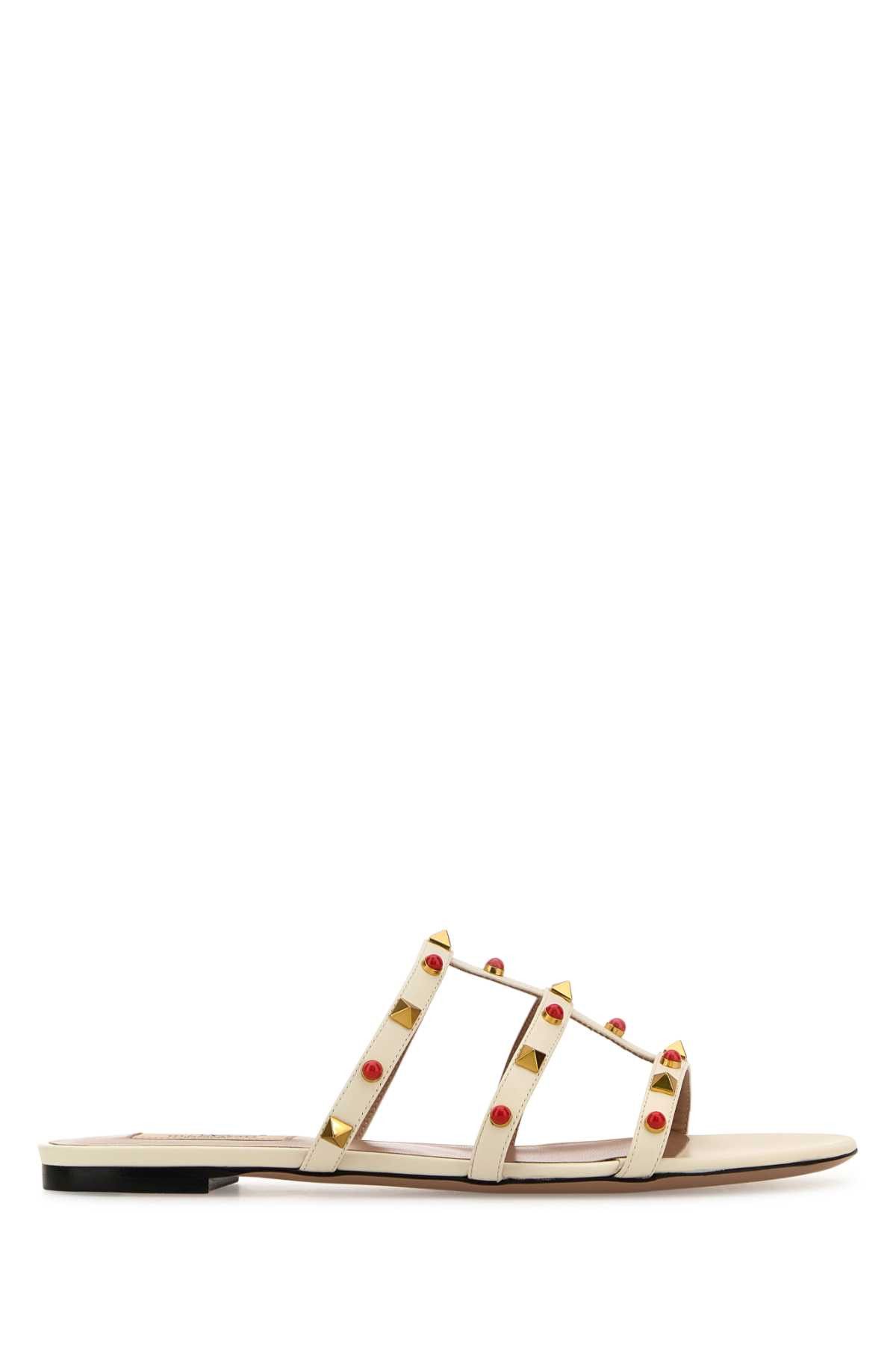 サンダル・ミュール Valentino Garavani Silver Rhinestones Chain 1967 slippers Valentino Garavani Silver Rhinestones Chain 1967 Slippers