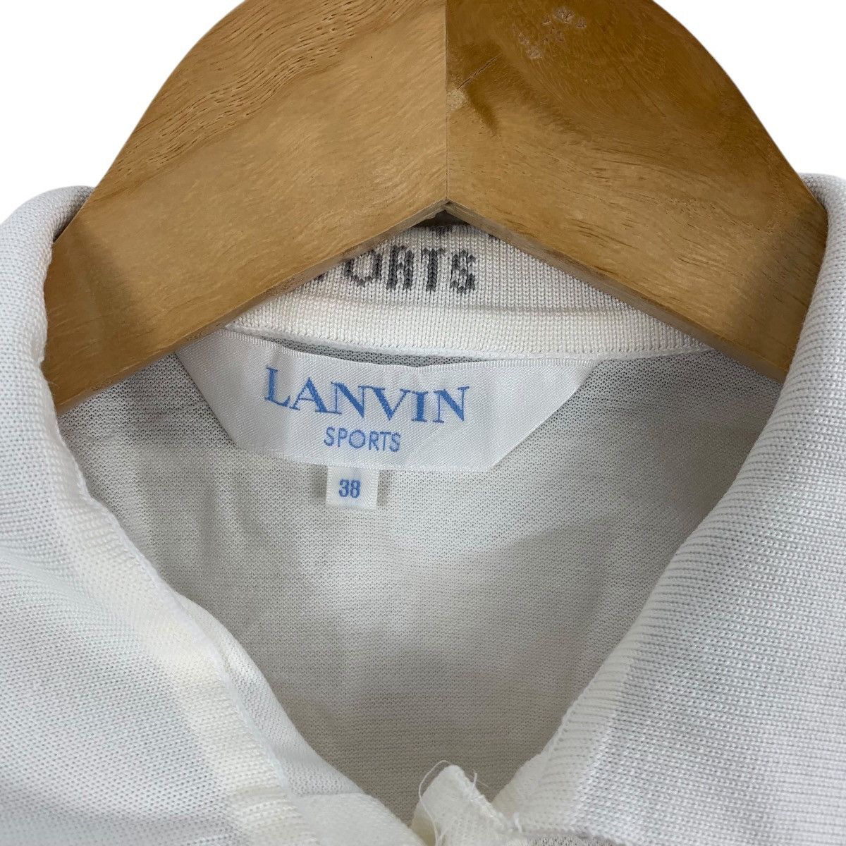 Lanvin Vintage 90s LANVIN PARIS SPORTS Collection White Polo Tee Size S / US 4 / IT 40 - 8 Thumbnail