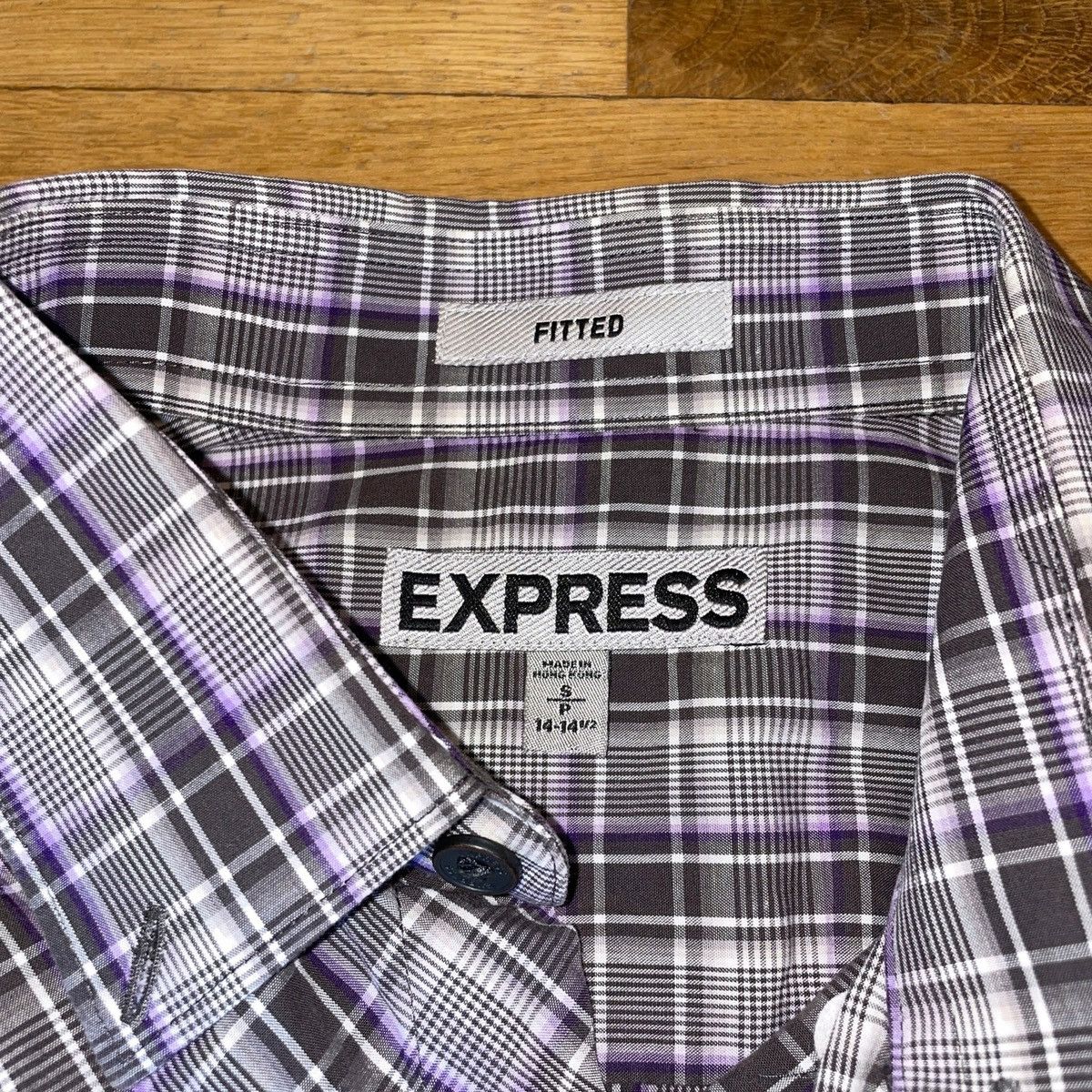 Express × Vintage Express mens fashionable shirt plated size S vintage Size US S / EU 44-46 / 1 - 2 Thumbnail