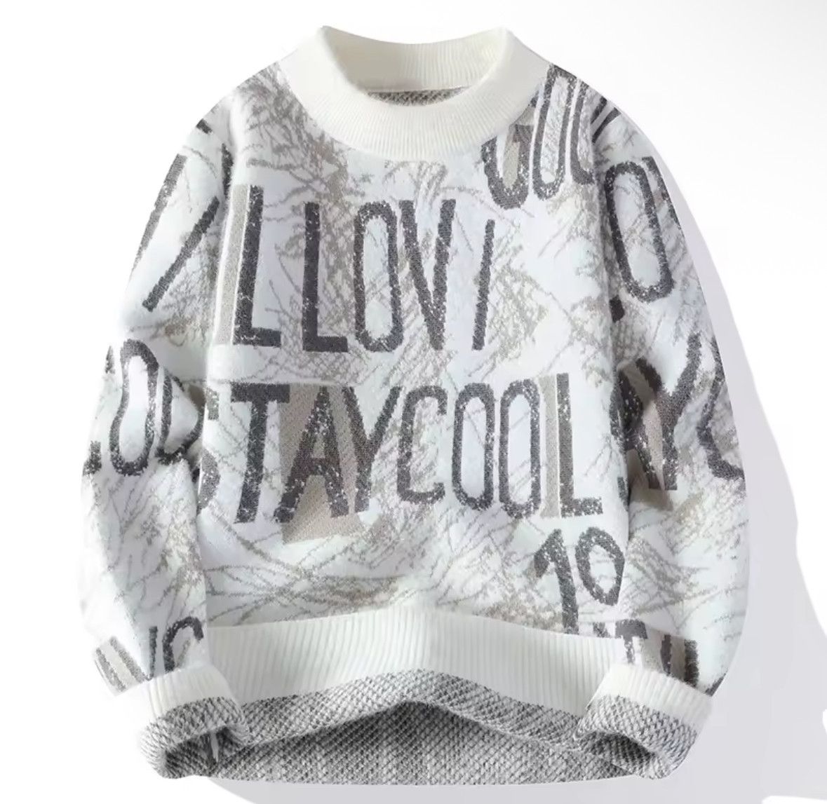 Other Streetwear Retro Y2K Stay Cool Graffiti Jacquard Knitwear Size US XL / EU 56 / 4 - 1 Thumbnail