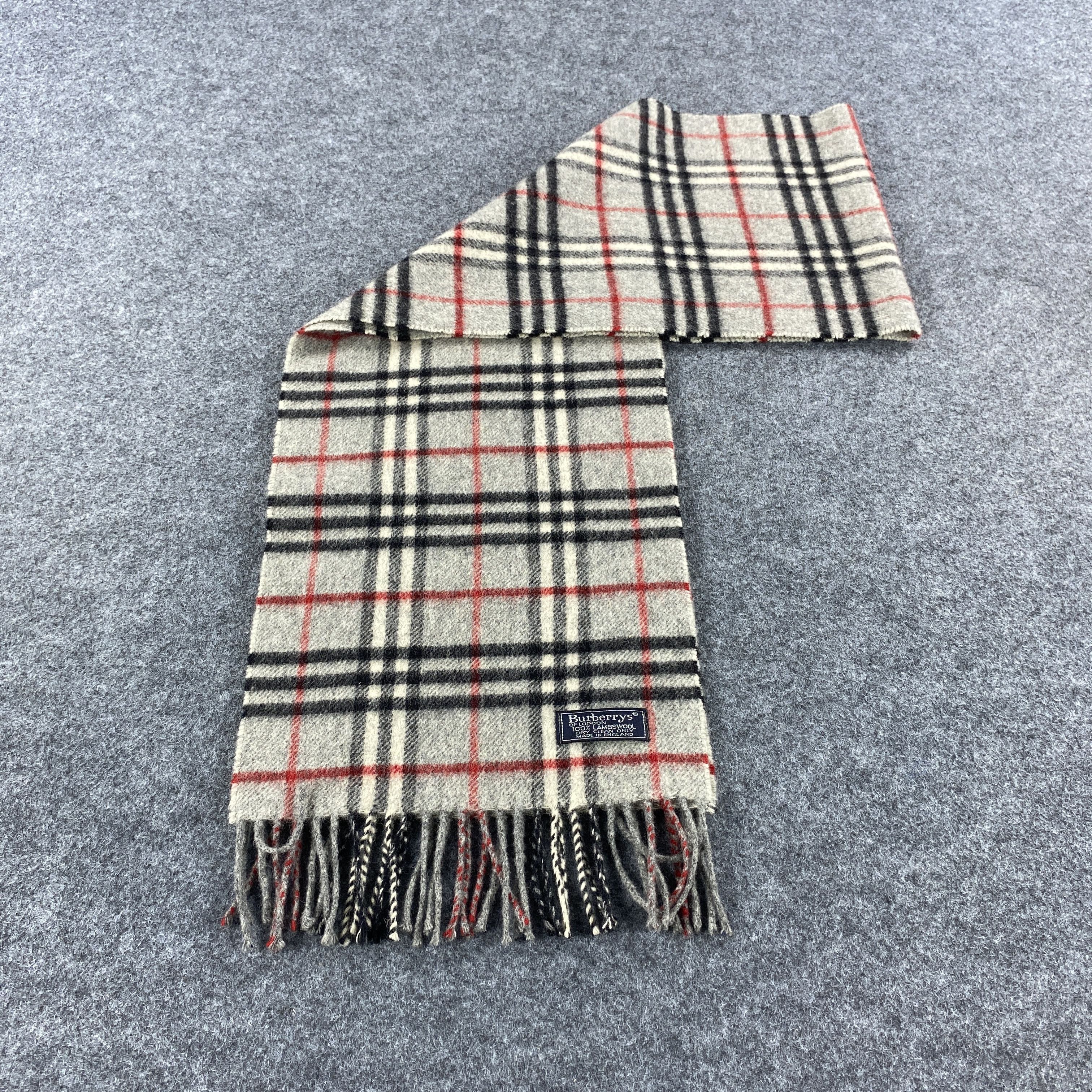 Burberry × Vintage Burberrys Scarf # Muffler # Neckwear # D525 Size ONE SIZE - 6 Thumbnail
