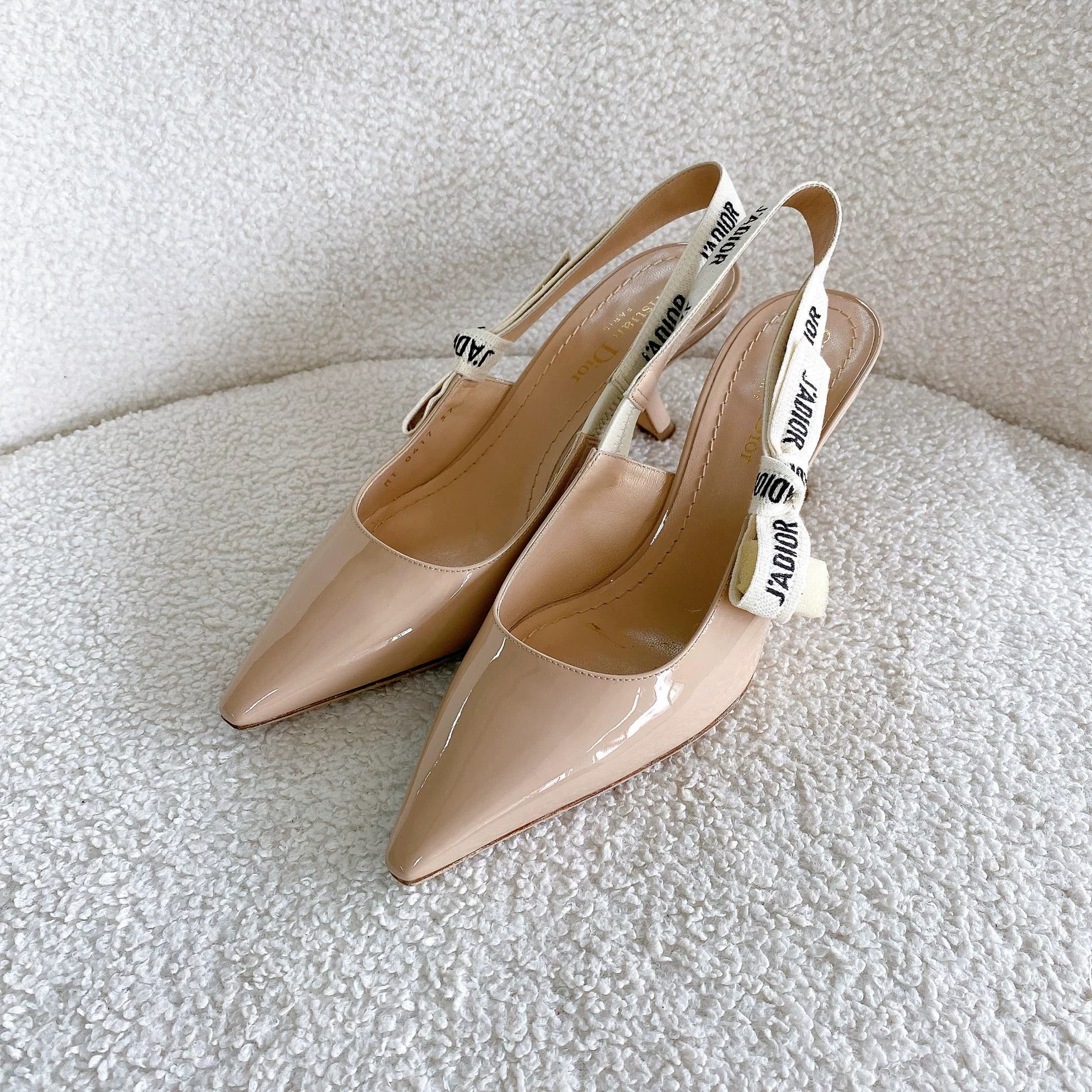 Dior Christian Dior Nude Low Heel Sandals 37 4818 Size US 6.5 / IT 36.5 - 1 Thumbnail