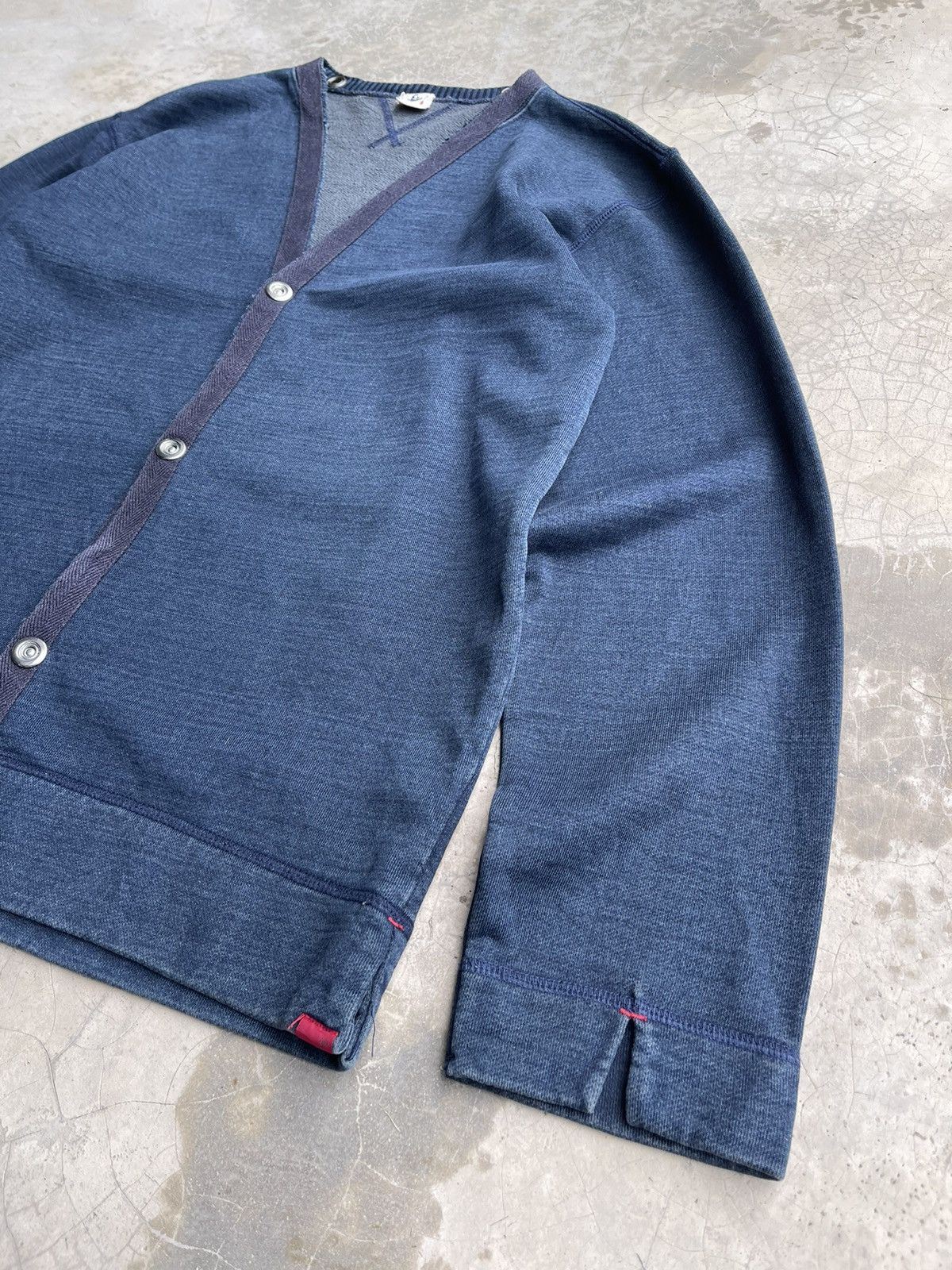 Eternal × Japanese Brand × Pure Blue Japan Pure indigo Eternal Cardigan Jacket Size US M / EU 48-50 / 2 - 4 Thumbnail