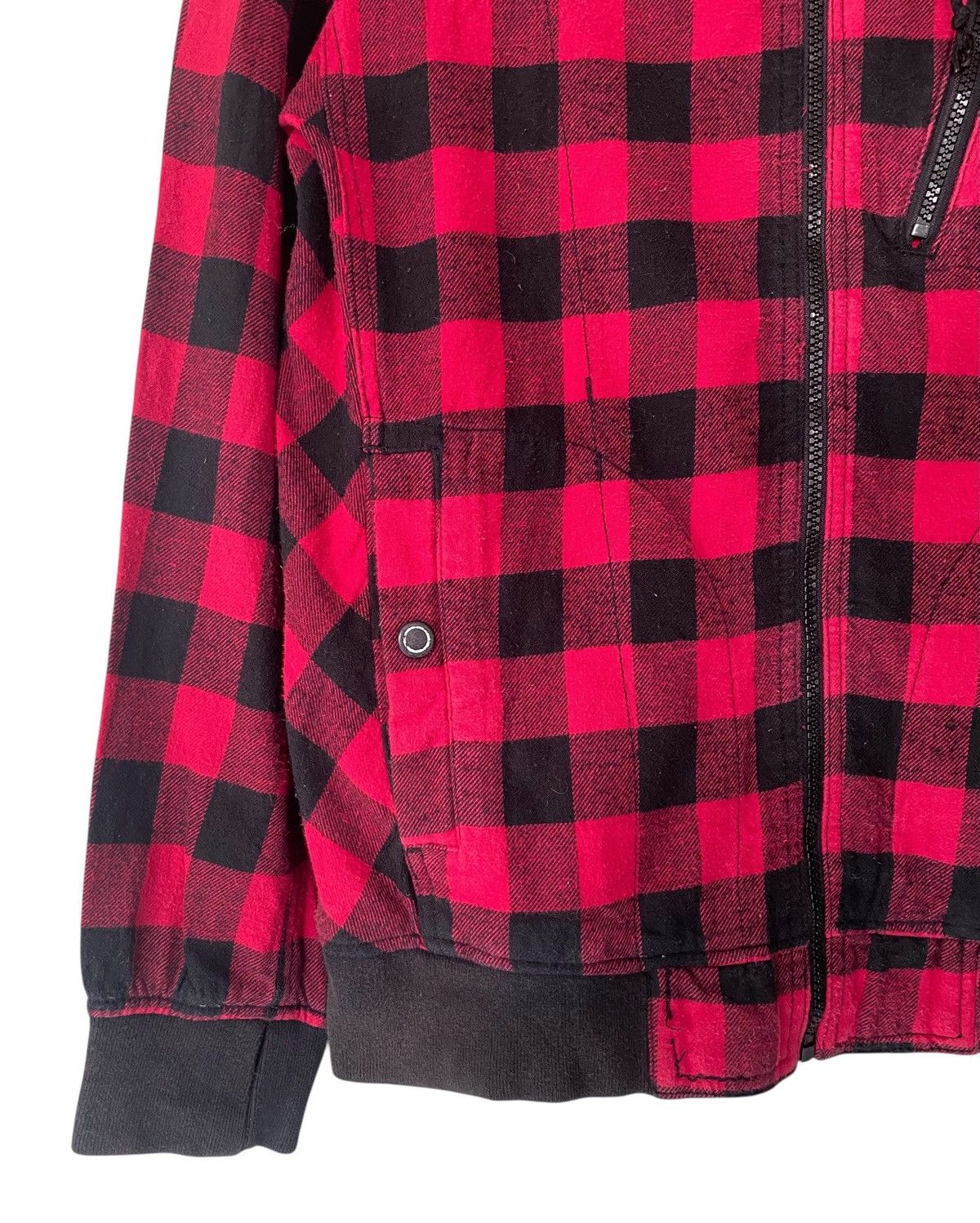 Japanese Brand Rare BAFFY Plaid Checkered Zipper Jacket Hoodie Size US L / EU 52-54 / 3 - 5 Thumbnail