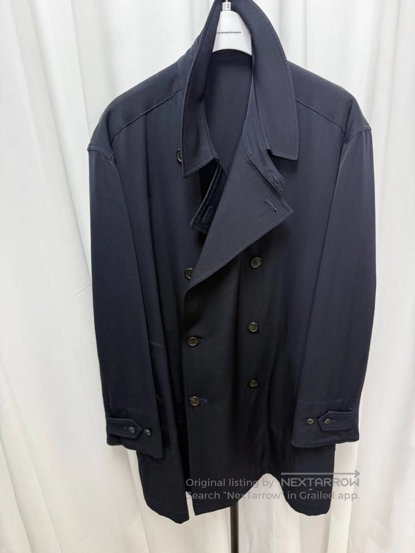 Yohji Yamamoto Yohji Yamamoto Y's Men's Wool Navy Coat. Size US M / EU 48-50 / 2 - 7 Thumbnail