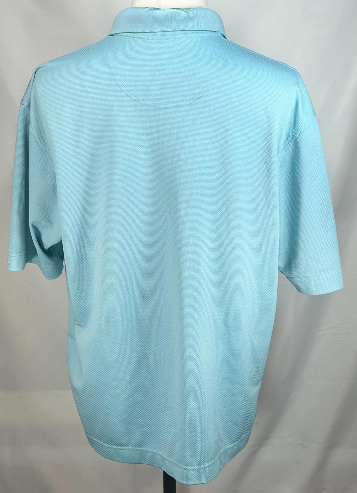 Dockers Dockers 1/4 Button Golf Polo Shirt Aqua Blue Mens L Size US L / EU 52-54 / 3 - 2 Thumbnail