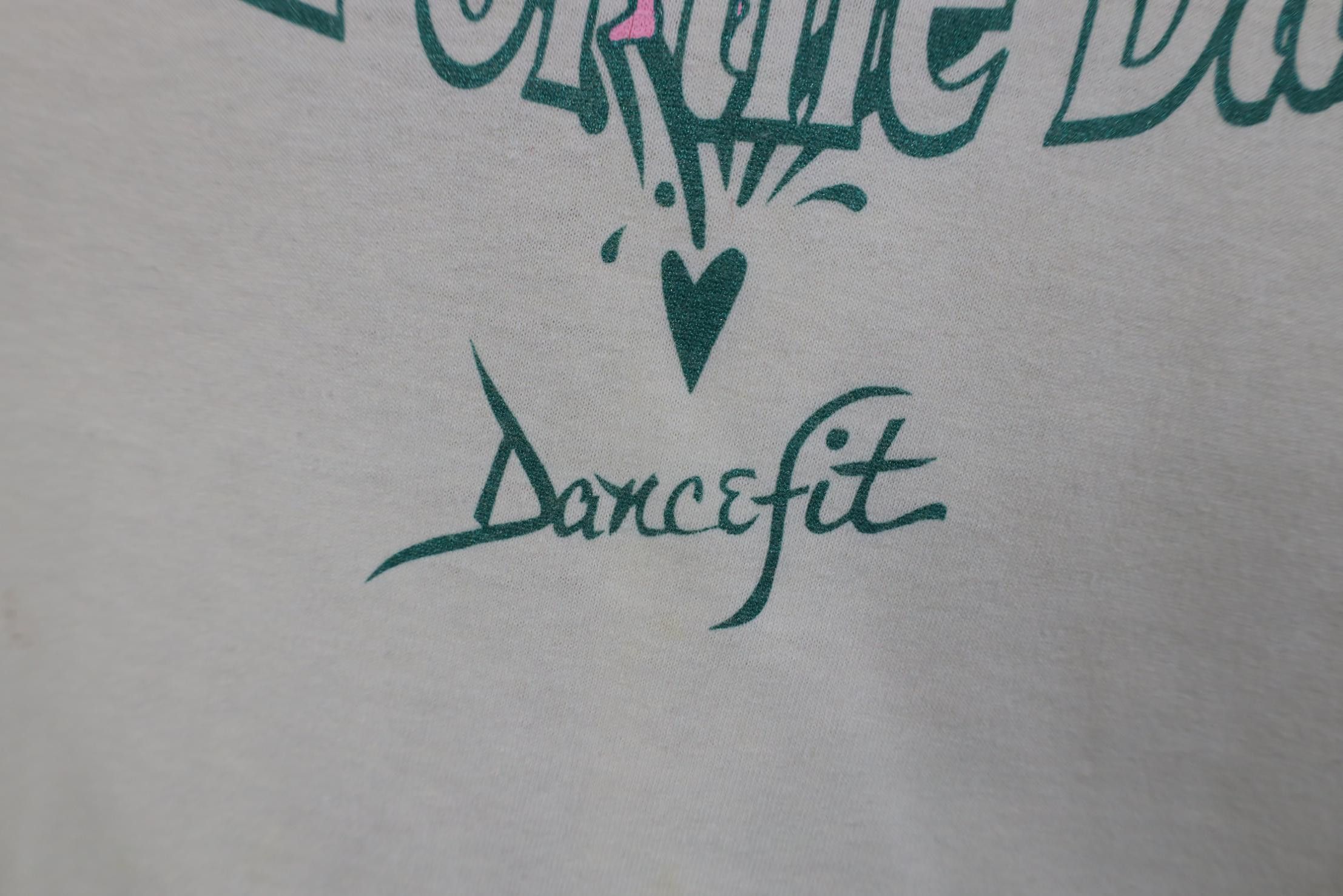 Vintage Vintage 80s 90s Queen of the Dance Dancefit Heart T-Shirt Size XL / US 12-14 / IT 48-50 - 5 Thumbnail