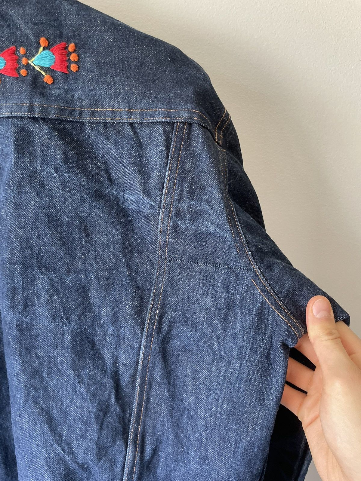 Vintage Vintage 60s Big Yank Western Style Sanforized Denim Jacket Size US L / EU 52-54 / 3 - 13 Thumbnail