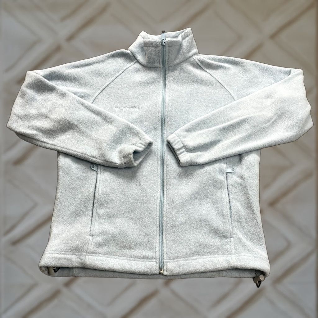 Vintage Columbia Benton Springs Fleece Jacket Womens Medium Blue Full Zip Pockets Size M / US 6-8 / IT 42-44 - 1 Thumbnail