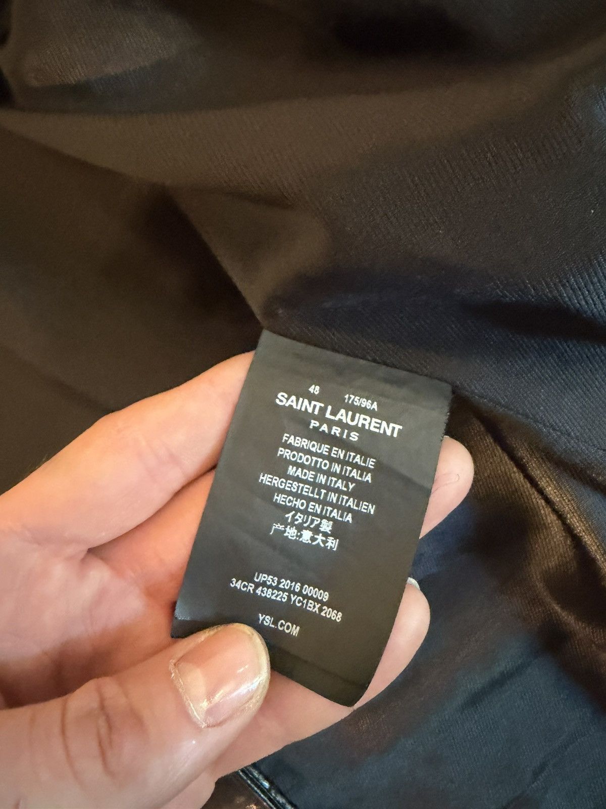 Saint Laurent Paris FW16 Saint Laurent Hedi Slimane Python Guitar Moto Jacket Size US M / EU 48-50 / 2 - 13 Thumbnail