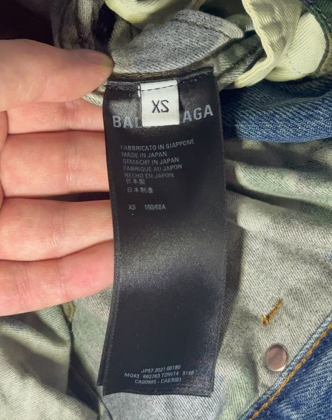 Balenciaga ✅Balenciaga Slashed Layer double distressed jeans blue/camo Size US 30 / EU 46 - 8 Thumbnail