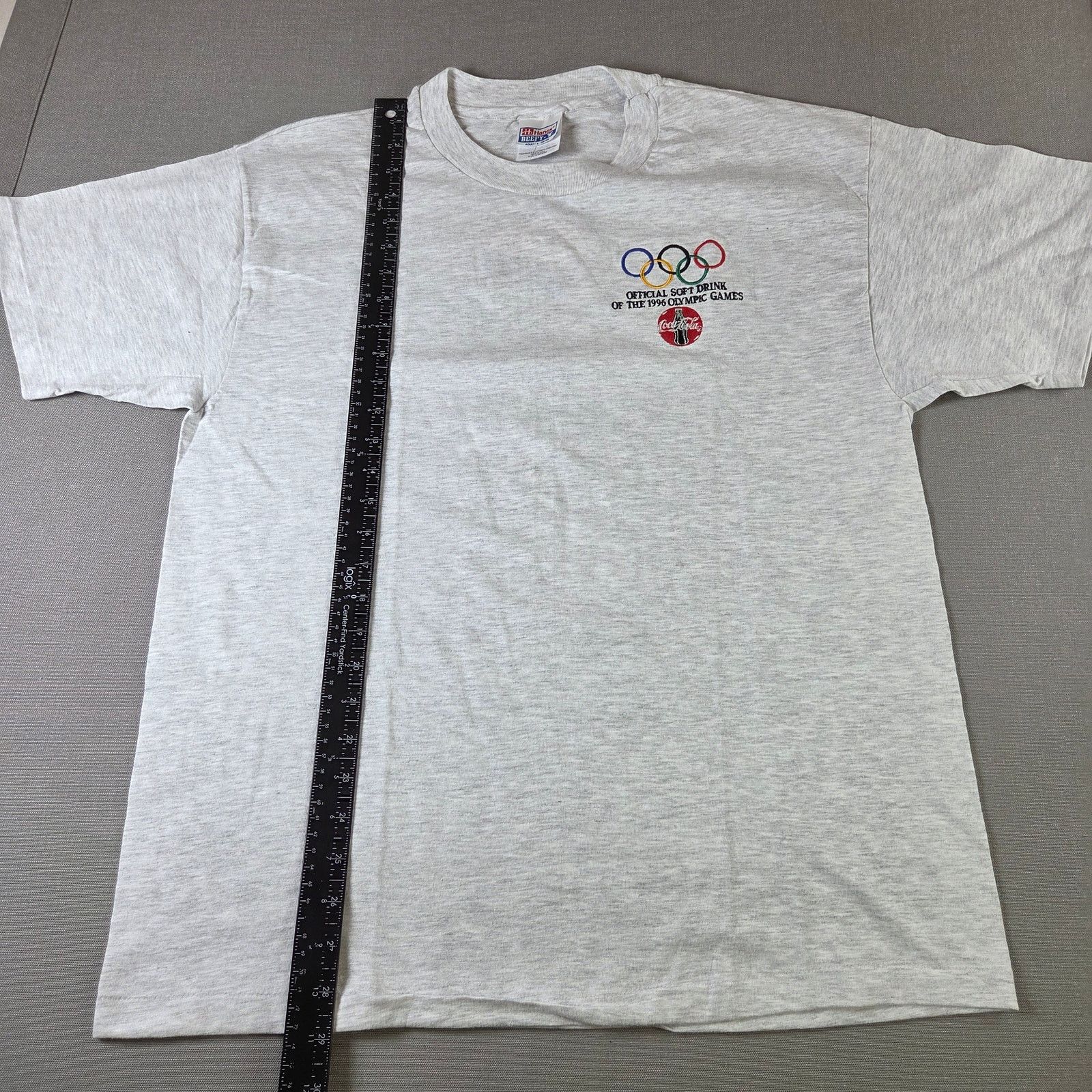 Hanes Coca Cola 1996 Olympic Games Tee USA Hanes L Size US L / EU 52-54 / 3 - 9 Thumbnail
