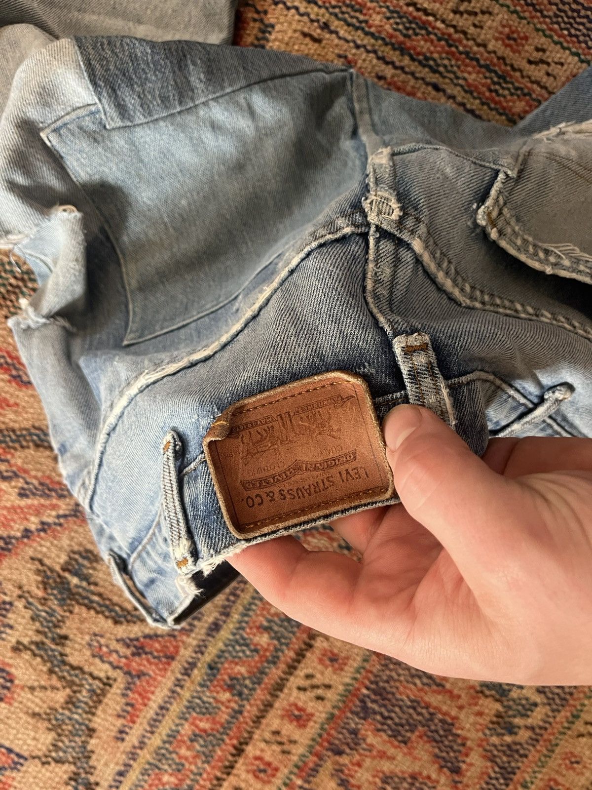 Levi's vintage distressed repaired levi’s Size US 30 / EU 46 - 4 Thumbnail