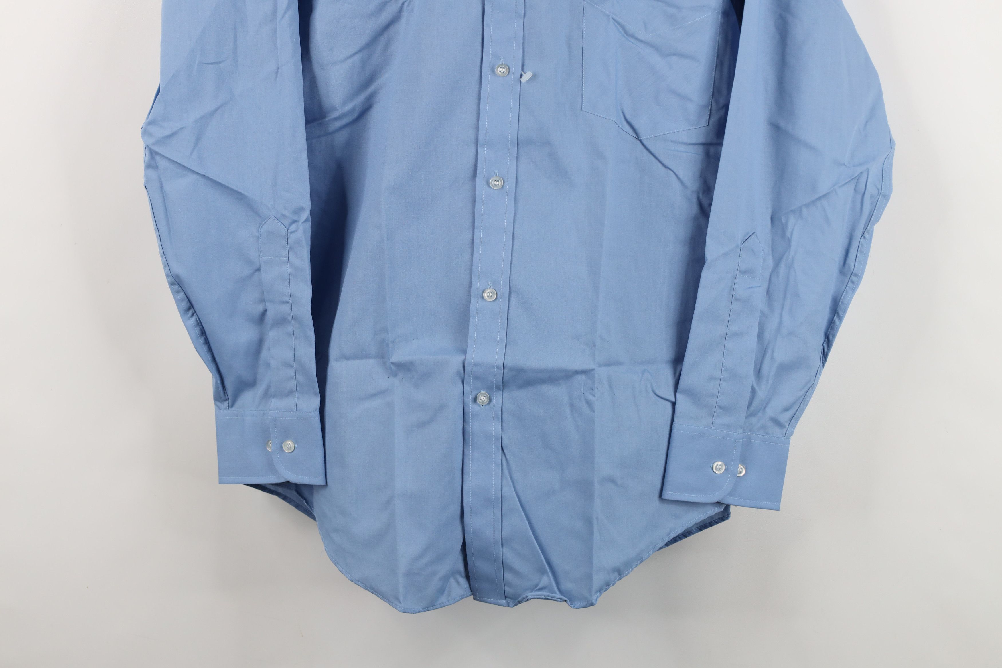 Vintage Deadstock Vintage 80s 90s Streetwear Button Shirt Blue Size US M / EU 48-50 / 2 - 3 Thumbnail