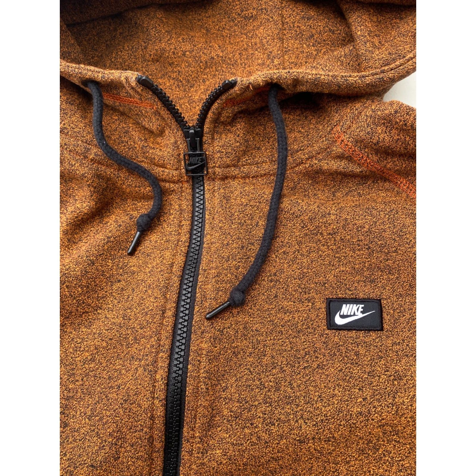 Nike VINTAGE Nike Hoodie Full Zip Mens Regular Size M Orange Logo 90s Style Size US M / EU 48-50 / 2 - 6 Thumbnail