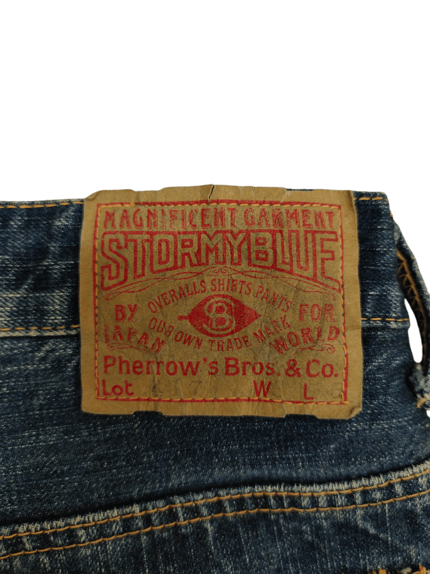Pherrow's Flare Jeans Stormy Blue Pherrow Clawmark Faded Denim Bootcut Size US 30 / EU 46 - 17 Thumbnail