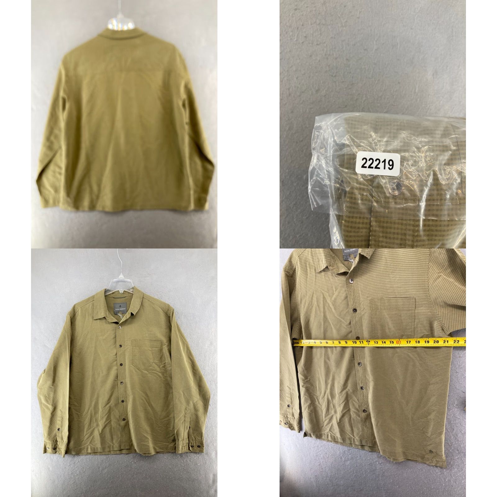 Royal Robbins VINTAGE Royal Robbins Button Up Shirt Mens Large Long Sleeve Check Green Modal Outdoor Classic Size US L / EU 52-54 / 3 - 8 Thumbnail
