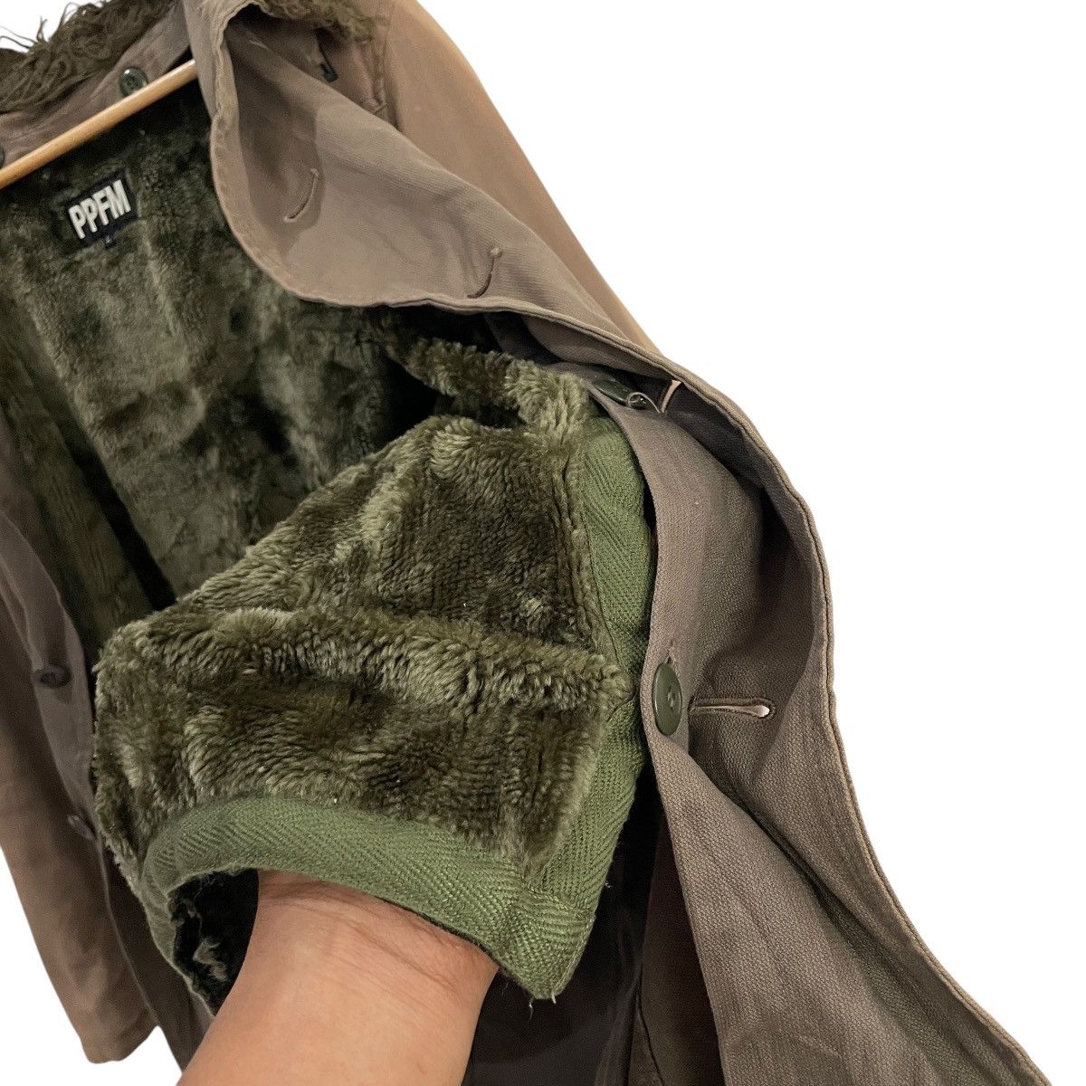 PPFM Vintage Ppfm Parkas Sherpa Fleece Hoodies Jacket Size US L / EU 52-54 / 3 - 6 Thumbnail
