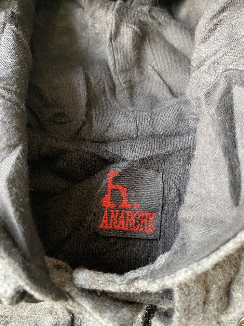 Japanese Brand Vintage Rare H Anarchy Punk Wool Bondage Hodded Jacket Size US M / EU 48-50 / 2 - 7 Thumbnail