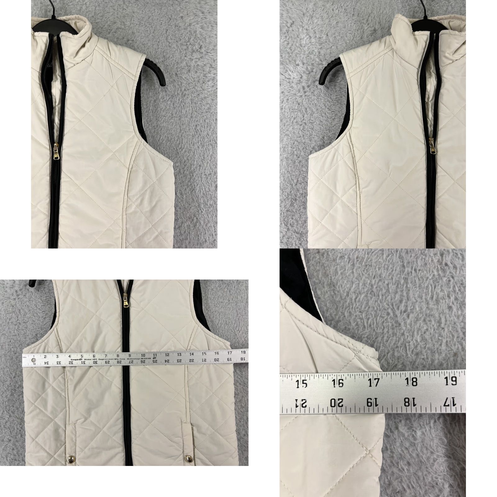 Ralph Lauren Lauren Ralph Lauren Vest Womens XS White Full Zip Pockets Polyester Vest Size XS / US 0-2 / IT 36-38 - 8 Thumbnail