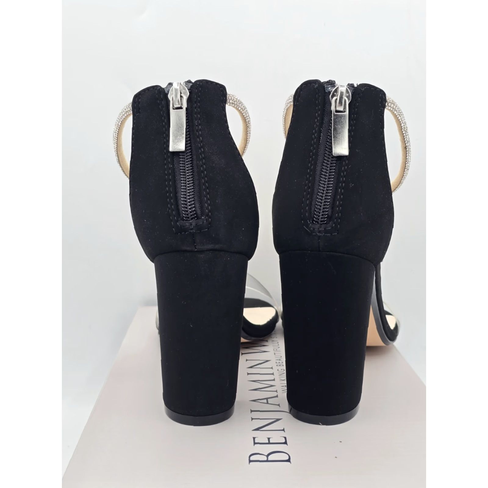 Vintage Touch Ups Sienna Heeled Sandal - Black & Rhinestone- Sz 8 M - 4724M Womens Sandal Size US 8 / IT 38 - 7 Thumbnail