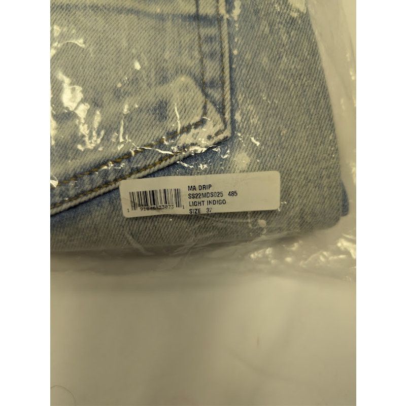 Amiri o1rshd1 MA Drip Skinny Denim Jeans in Light Indigo 32 Size US 32 / EU 48 - 22 Thumbnail