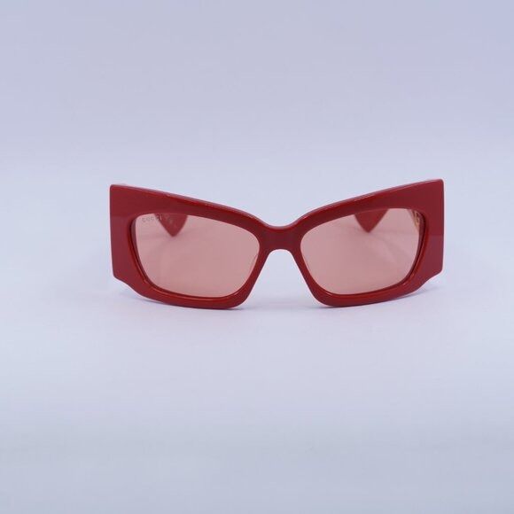 Gucci 🕶️ New Gucci GG1412S 004 Red Sunglasses Size ONE SIZE - 4 Thumbnail