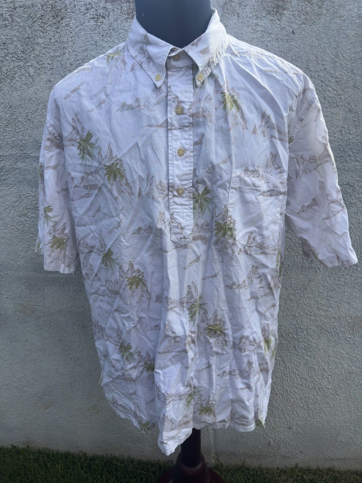 Reyn Spooner PreOwned Reyn Spooner Alfred Shaheen White Men's XXL Size US XXL / EU 58 / 5 - 1 Thumbnail