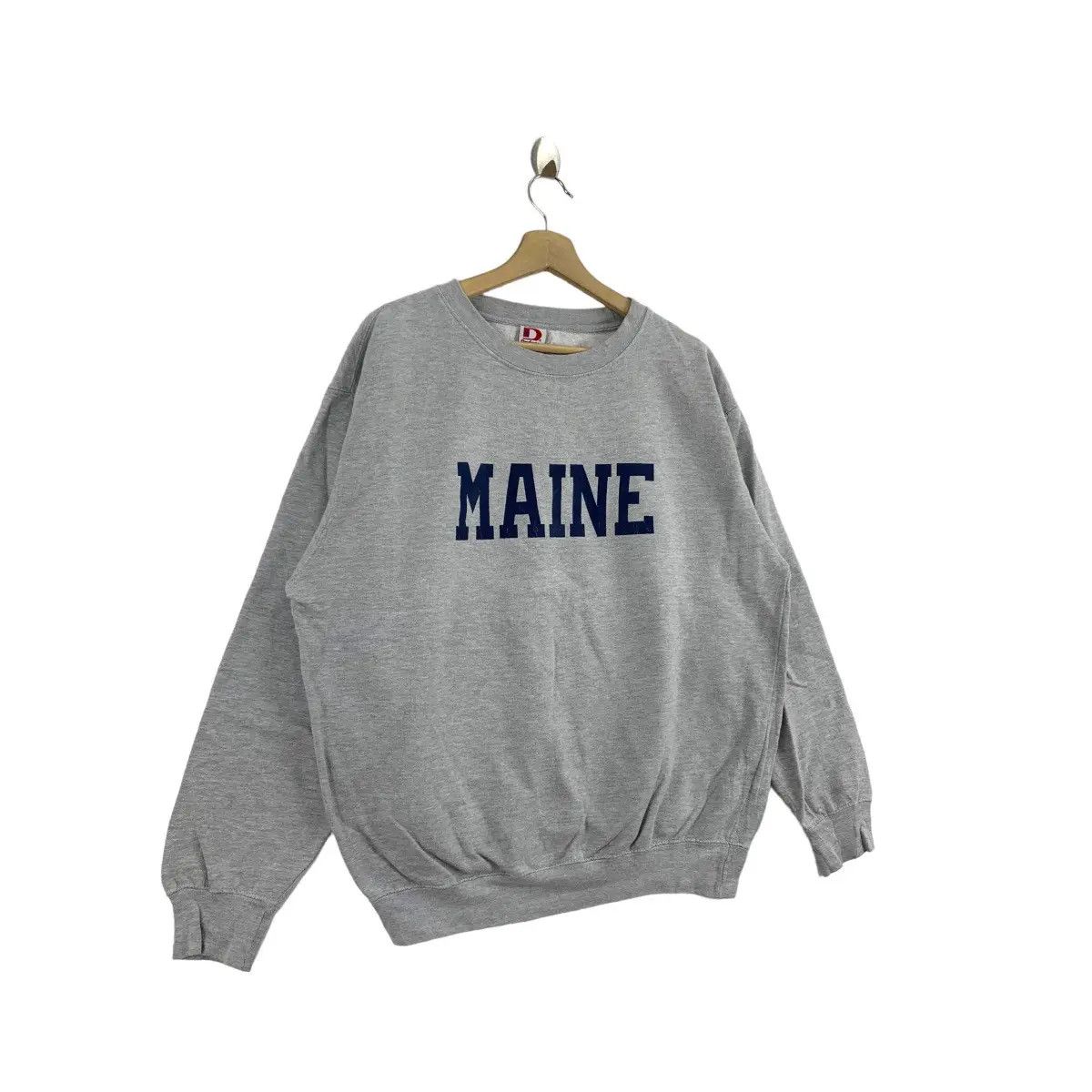 Vintage Vintage 90’ MAINE UNIVERSITY ORONO Collegiate Sweatshirt Size L / US 10 / IT 46 - 2 Thumbnail